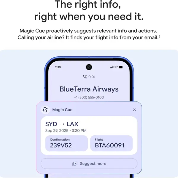 Google Pixel 10 (12GB, 128GB, Indigo)